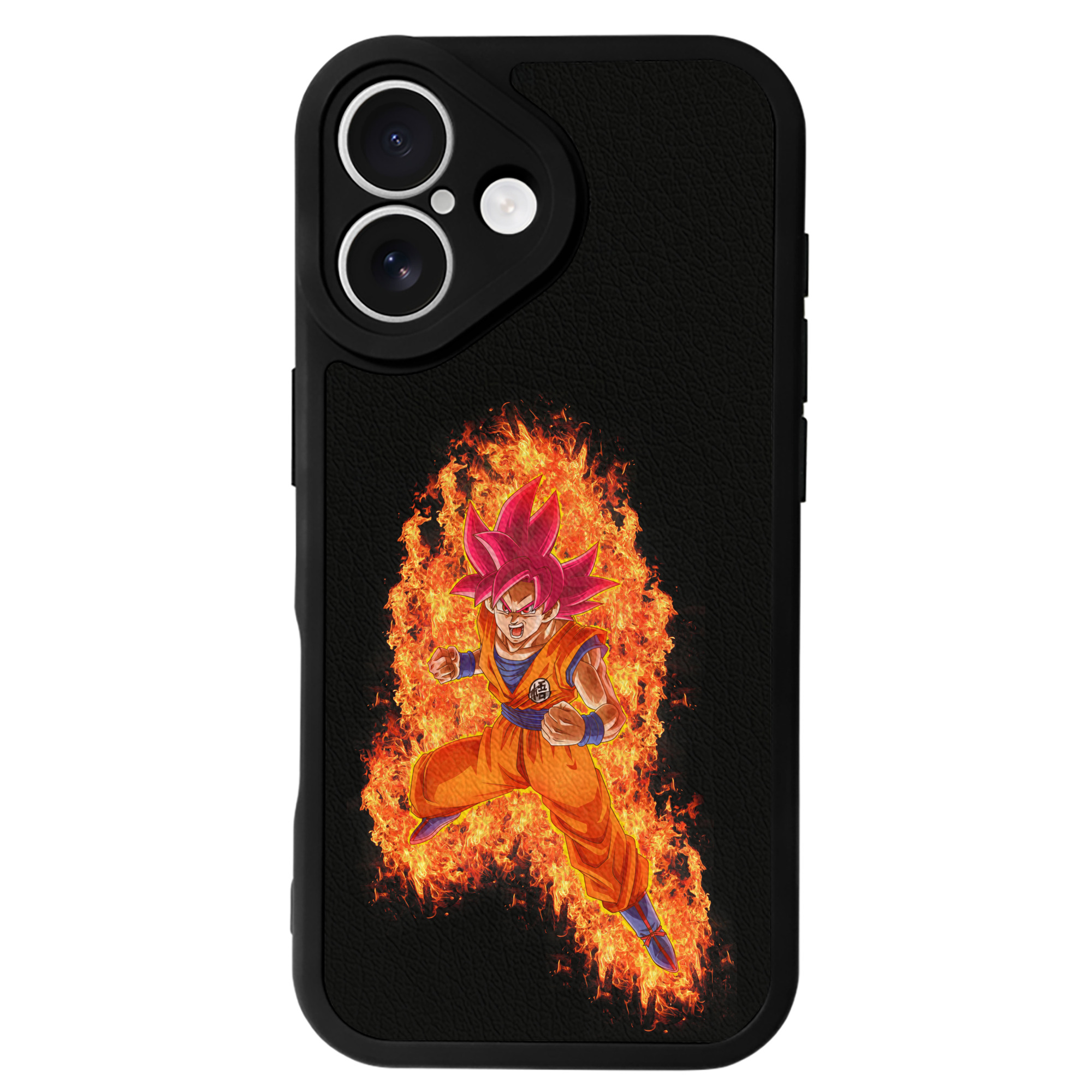（画像用） ドラゴンボール 孫悟空（そん ごくう）Son Goku カカロット DRAGON BALL Kakarotto 【iPhone 16シリーズ対応】シリコンスマホケース（レザー調） 材質：シリコン